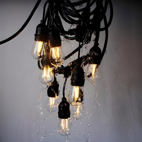15M Girlanda Ogrodowa Świetlna + 15x ŻARÓWKA LED E27 Lampki LED Zewnętrzne 15M Girlanda Ogrodowa Świetlna + 15x ŻARÓWKA LED E27 Lampki LED Zewnętrzne
