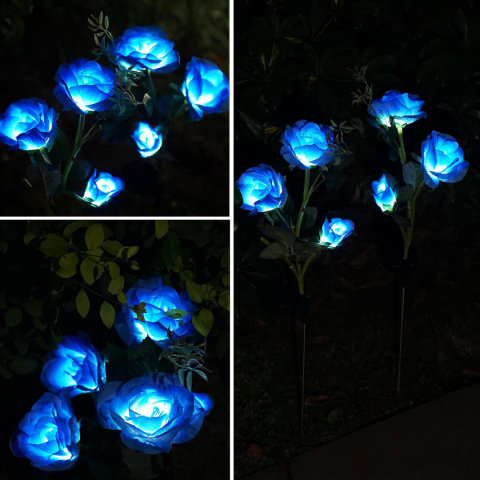 Róża 80cm Lampka Solarna Ogrodowa LED - Lampa Lampki Solarne Ogrodowe Róża 80cm Lampka Solarna Ogrodowa LED - Lampa Lampki Solarne Ogrodowe