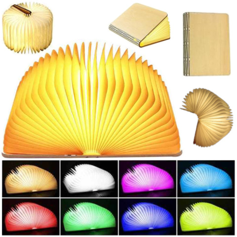 Lampka Nocna LED RGB Książka 3D Lampka Nocna LED RGB Książka 3D