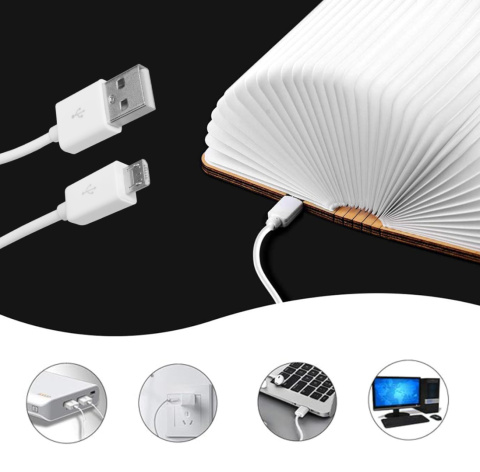 Lampka Nocna LED RGB Książka 3D Lampka Nocna LED RGB Książka 3D
