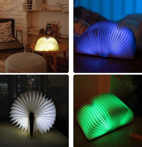 Lampka Nocna LED RGB Książka 3D Lampka Nocna LED RGB Książka 3D