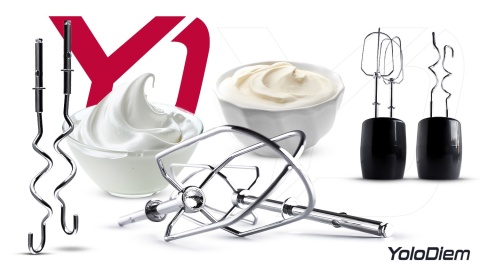 BLENDER RĘCZNY WIELOFUNKCYJNY 9W1 1500W PRO 4 TYTANOWE OSTRZA BOGATY ZESTAW