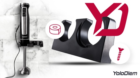 BLENDER RĘCZNY WIELOFUNKCYJNY 9W1 1500W PRO 4 TYTANOWE OSTRZA BOGATY ZESTAW