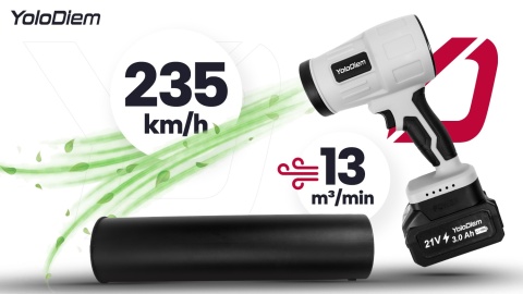 DMUCHAWA AKUMULATOROWA 2xAKU 21V Turbo 235km/h Elektryczna Ręczna ZESTAW