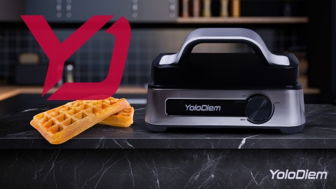 GOFROWNICA 2300W 2 DUŻE GOFRY NIEPRZYWIERAJĄCA POWŁOKA REGULACJA PIECZENIA