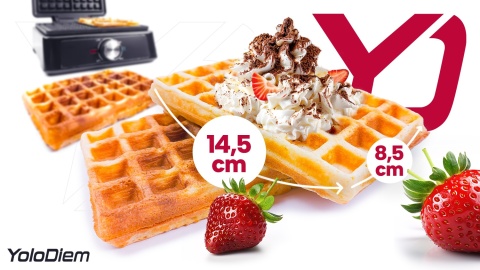 GOFROWNICA 2300W 2 DUŻE GOFRY REGULACJA CHRUPKOŚCI NIEPRZYWIERAJĄCA POWŁOKA