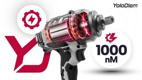 KLUCZ UDAROWY AKUMULATOROWY 1000NM 1/2" Elektryczny do Kół 2xAKU 4AH ZESTAW