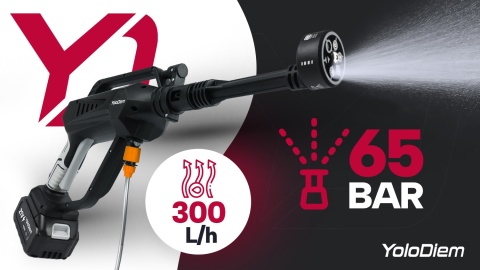 MYJKA CIŚNIENIOWA AKUMULATOROWA BEZPRZEWODOWA 21V MOCNA 65BAR 2xAKU ZESTAW