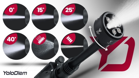 MYJKA CIŚNIENIOWA AKUMULATOROWA BEZPRZEWODOWA 21V MOCNA 65BAR 2xAKU ZESTAW